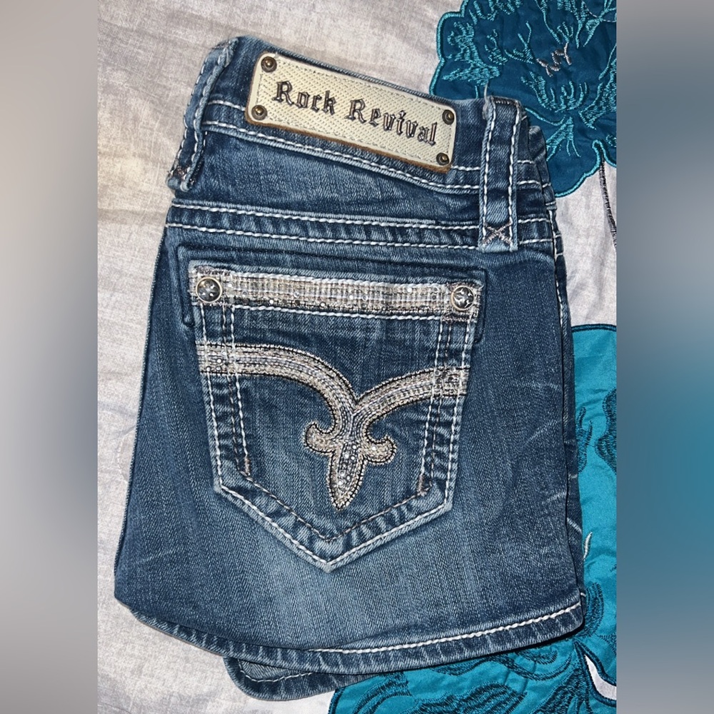 Rock Revival Women's Dark Blue Denim Shorts